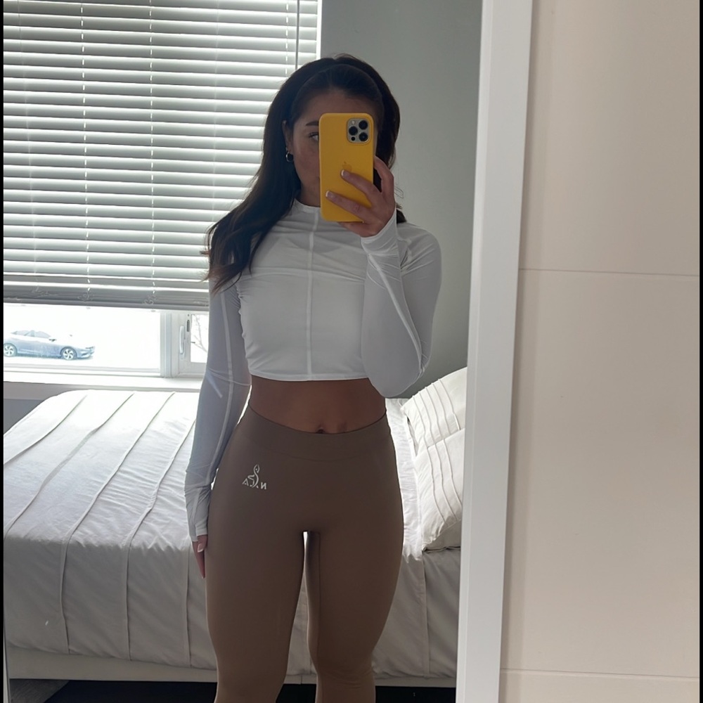 Scrunch legging  from my nala fitness brand . They are really flattering !